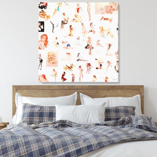 Dames dames, dames! canvas afdruk (Insitu (Slaapkamer))