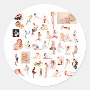 Dames dames, dames! ronde sticker