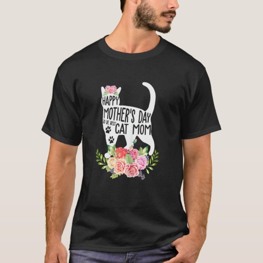 Dames Dames Kat Moeder Schattige Konijn Siamese E T-shirt (Voorkant)
