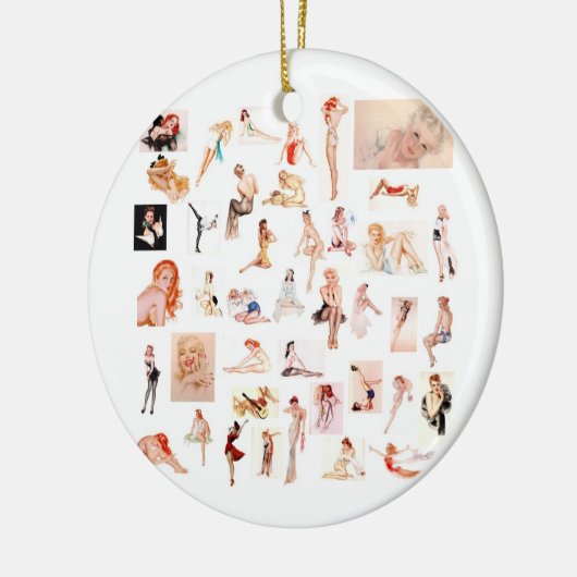 Dames dames! Keramische ornament (Links)