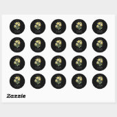 Dames Dames Positieve Citaat Bloem Verjaardag Ronde Sticker (Vel)