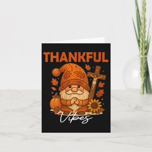 Dames Dankbare Sfeer Herfst Najaar Christelijk Dan Kaart (Voorkant)