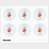 Dames dansen | 12 dagen kerstvakantie ronde sticker (Vel)