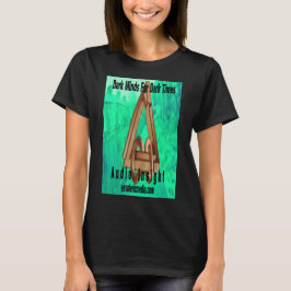 Dames "Dark Minds For Dark Times" op zwart T-shirt