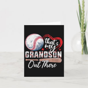 Dames Dat is mijn kleinzoon daar Baseball Oma Kaart