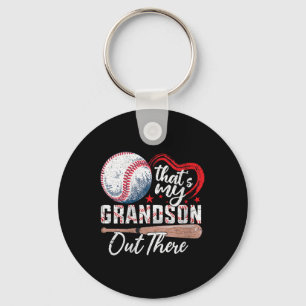 Dames Dat is mijn kleinzoon daar Baseball Oma Sleutelhanger