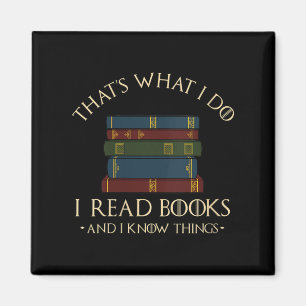 Dames Dat Is Wat Ik Doe Ik Lees Boeken En Ik Weet  Magneet