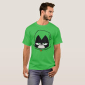 Dames DC Comicseenitans Go Raven Groot Gezicht VNe T-shirt (Voorkant volledig)