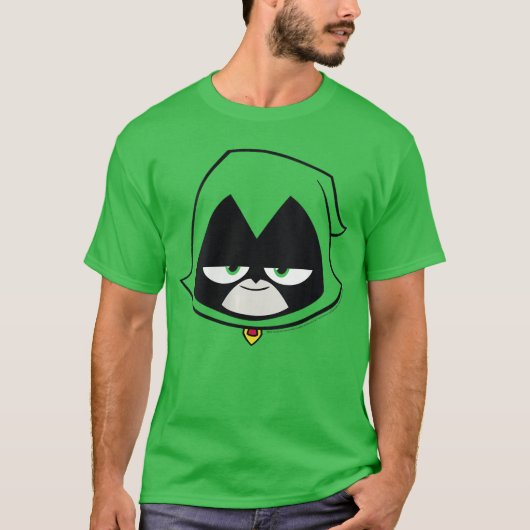 Dames DC Comicseenitans Go Raven Groot Gezicht VNe T-shirt (Voorkant)