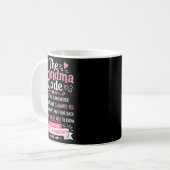 Dames De Oma Code Grappige Oma Regels Koffiemok (Voorkant links)
