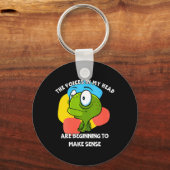 Dames De Stemmen In Hoofd Grappige Humor Quote Sleutelhanger (Voorkant)