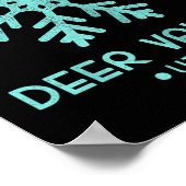 Dames Deer Valley Utah Skien Poster (Hoek)