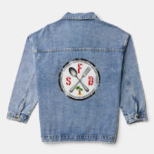 Dames denim jas jacket (Achterkant)