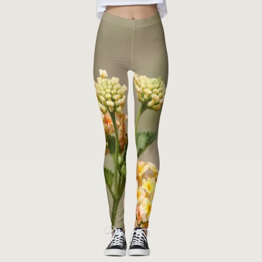 Dames Designer Floral Leggings (Voorkant)