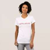 Dames destroyed T-shirt (Voorkant volledig)