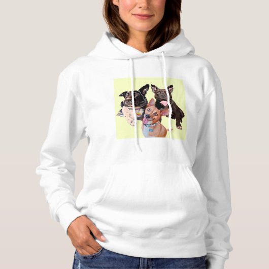 Dames - Dexter, Duke, & Lucy Hoodie (Voorkant)