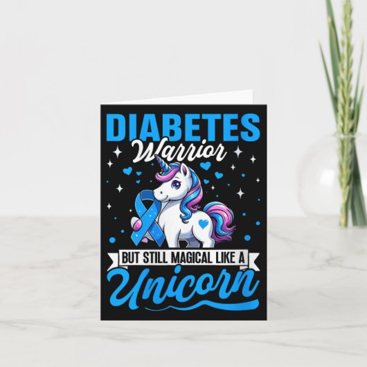 Dames Diabetes Krijger Maar Toch Magisch Als Een U Kaart (Voorkant)