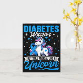 Dames Diabetes Krijger Maar Toch Magisch Als Een U Kaart (Gele Bloem)