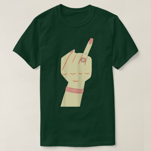 Dames diamanten ring bruid vrijgezellenfeest bruid t-shirt (Design voorkant)