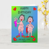 Dames die een gelukkige verjaardag wensen kaart (Gele Bloem)