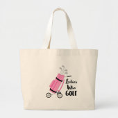 Dames die Golf Grote Tote Bag (Voorkant)