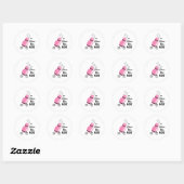 Dames die Golf Ronde Sticker (Vel)