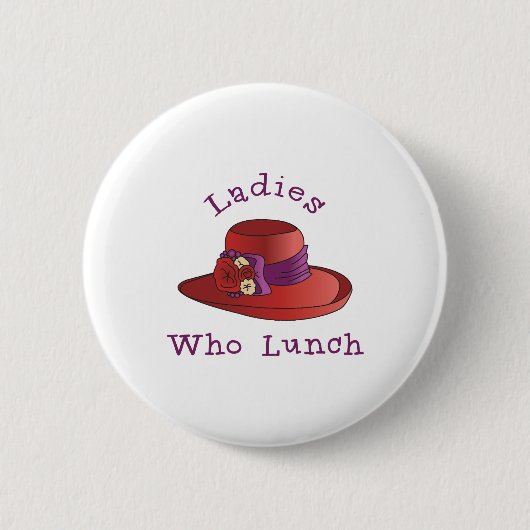 Dames die Lunch Ronde Button 5,7 Cm (Voorkant)