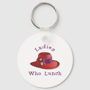 Dames die Lunch Sleutelhanger