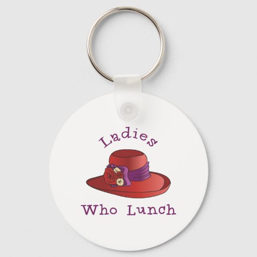 Dames die Lunch Sleutelhanger (Voorkant)