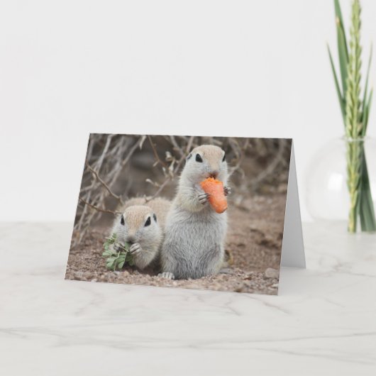 Dames die Lunch Wenskaart Kaart (Voorkant)