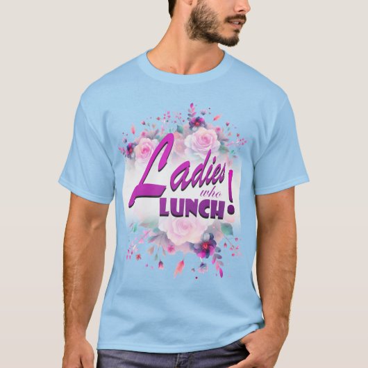 Dames die lunchen T-shirt (Voorkant)