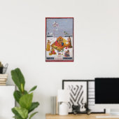 Dames die Pigeons bekijken, 1770 Poster (Thuiskantoor)