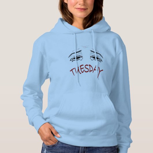 Dames dinsdag uitbranderstemming | hoodie (Voorkant)