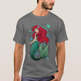 Dames Disney De Kleine Zeemeermin Ariels Lied Muzi T-shirt