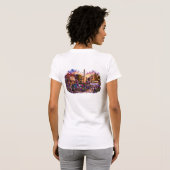 Dames District T-shirt met pasvorm (Achterkant volledig)