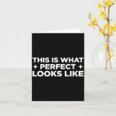 Dames Dit Is Hoe Perfect Er Uit Ziet Grappig Kaart (Gele Bloem)