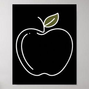Dames Doe alsof ik een appel ben Halloween kostuum Poster