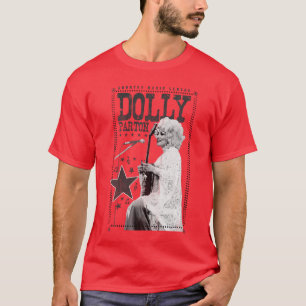 Dames Dolly Parton Country Music Legende VNeck Sma T-shirt