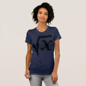 Dames Donkere, elementaire T-Shirt-Sjabloon - Gepe T-shirt (Voorkant volledig)