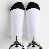 Dames draaksymbool sokken (Top)