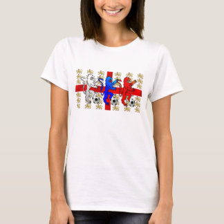 Dames drie leeuwen in Engeland Baby-pop-shirt T-shirt