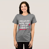DAMES DROOM GROOT OPBEUREN CANVAS T-SHIRT  (Voorkant volledig)