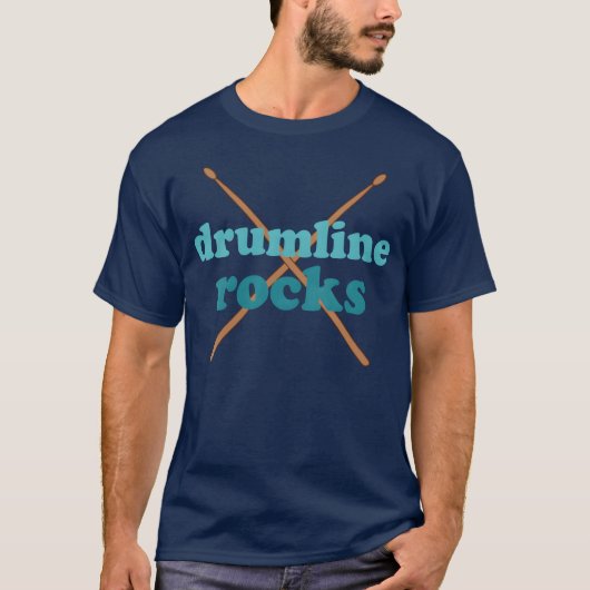 Dames Drumline Rocks Marching Band Drummer cadeau T-shirt (Voorkant)