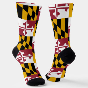 Dames duurzame sokken met vlag van Maryland