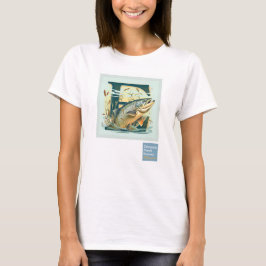 DAMES Edmonds Marsh SALMON T-shirt 2 met rug