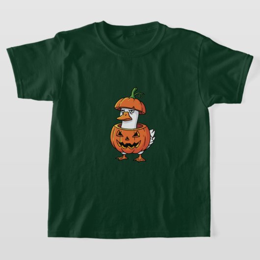 Dames eend pompoen Halloween T-shirts. T-shirt (Laagn)