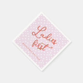 Dames Eerste Galentines Day Party Servet (Hoek)