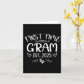 Dames eerste keer gram geschat 2025 spoedig moeder kaart (Gele Bloem)
