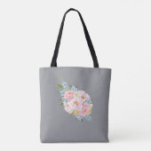 Dames Elegant Bloemig Boho Schattig  Tote Bag (Achterkant)