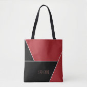 Dames Elegant Eenvoudig Patroon Zwart Cute Tote Ta Tote Bag (Voorkant)